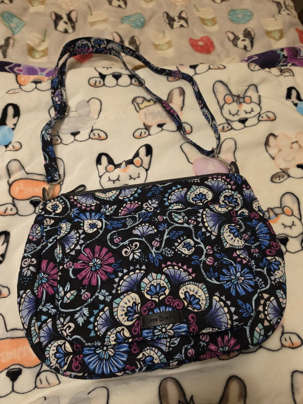 Vera Bradley Carson Shoulder Bag with Wallet In Bramble